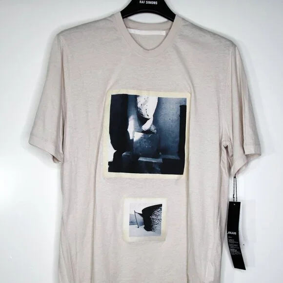 BNWT SS20 JULIUS "AFANGAR" GRAPHIC IVORY TSHIRT 1 & 2 - Picture 2 of 16